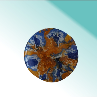 ../frankl24shop/Türkis ATLAS - Teller hand painted 21 cm orange blue